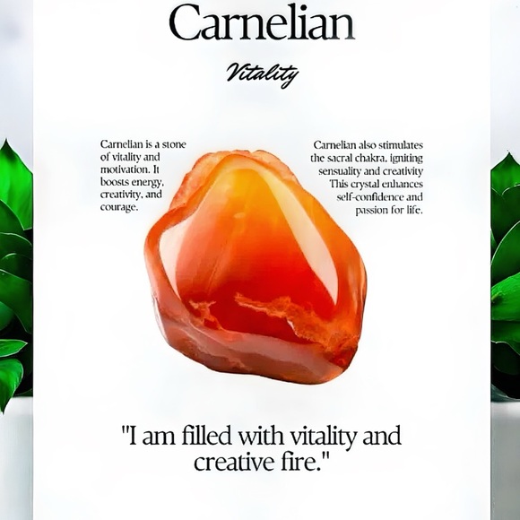 Natural Polished Carnelian Crystal Wand With Metal Stand - Picture 12 of 15